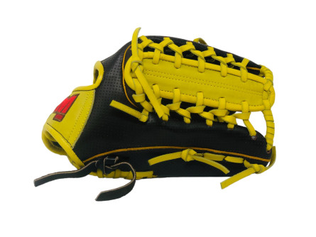 colore LEORX 12,5 cm-Guanto da Baseball Softball Guanto sinistro esterno Team-Guanti sportivi giallo 