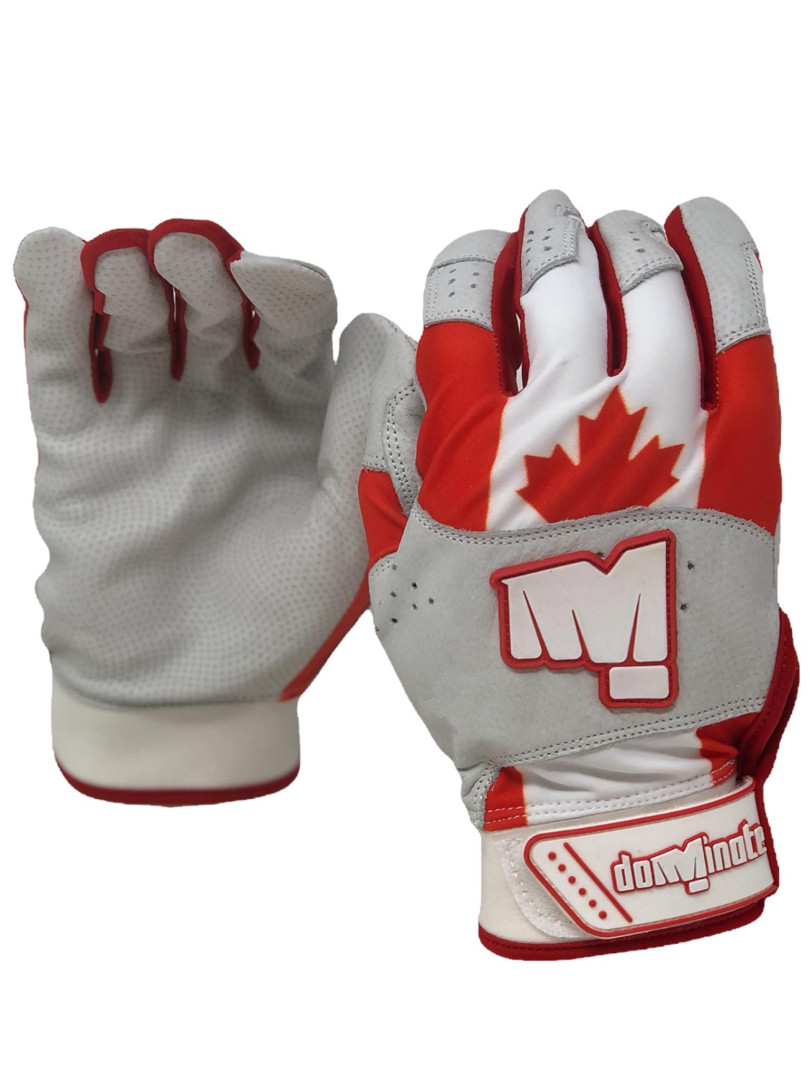 Dominate - CANADIAN FLAG BATTING GLOVES - Batting Gloves - Accessories -  Shop - Baseball and Softball Gloves. 100% pelle.